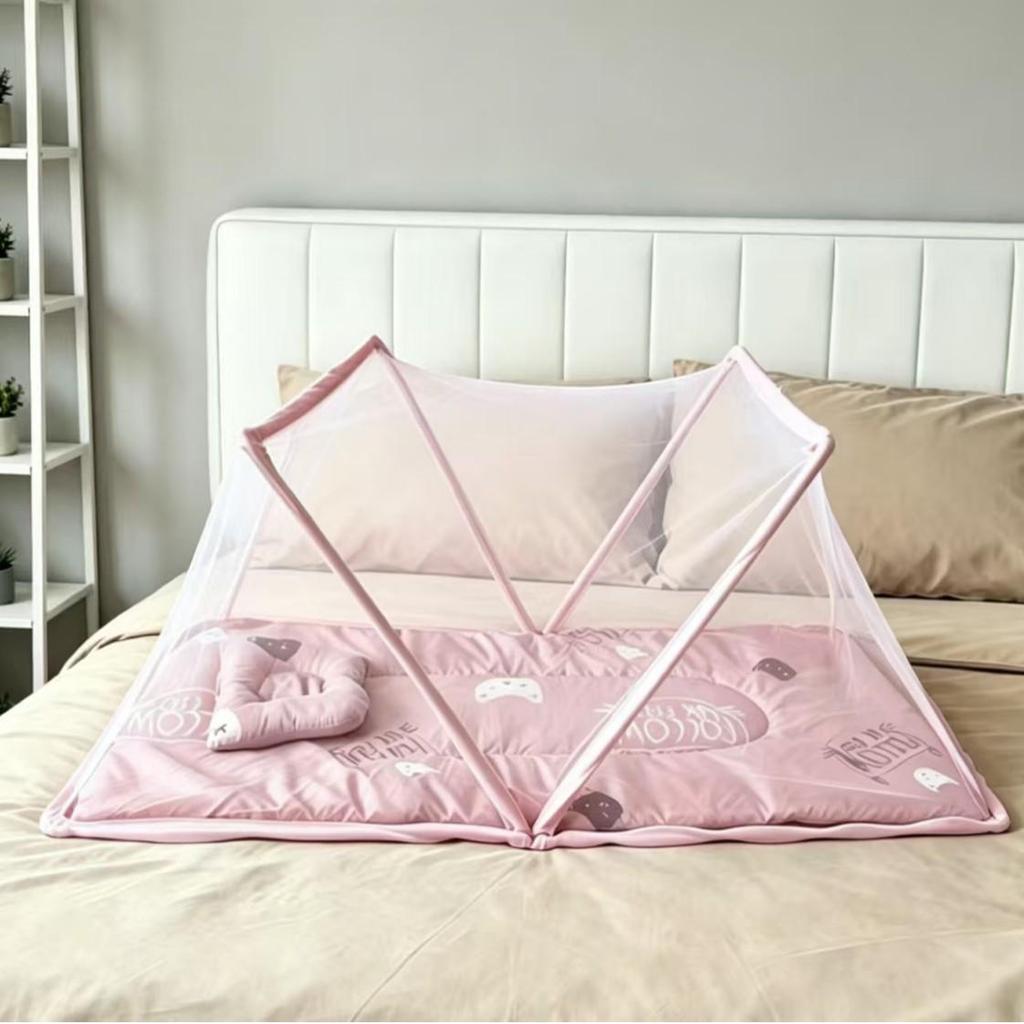 Baby Klamboe Bedset met Slaapmatje & Kussen (0-3 jaar)