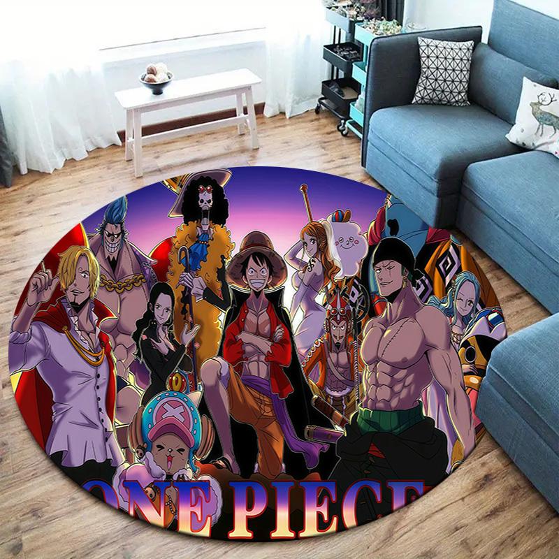 One Piece Round Area Rug Carpet Rug For Living Room Bedroom Sofa Playroom Decor Nonslip Floor Mat