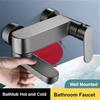 Hot and Cold Mixer Valve Bathtub Faucet Bathroom Faucets Wall Mounted Shower Faucet Brass Bathroom Decor Spout Bath Tap