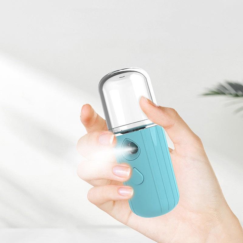 30Ml Mini Nano Mist Facial Sprayer Humidifier Usb Rechargeable Nebulizer Face Moisturizing Beauty Instruments Skin Care Tools