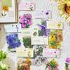 Office School Supplies PET Sticker Pack Flower Romance Series Creativ and Plant Handbook DIY Material Stickers 40 Sheets Kawai