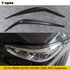 Carbon Fiber Car Front Bumper Headlight Eyebrows Eyelid Covers For BMW X3 G01 X4 G02 2018 -  X3M X4M Decorative Cover Trims