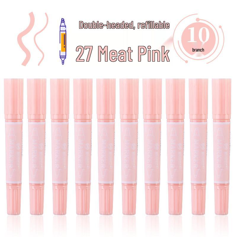 Snell 40-Color Double-Ended Oil-Based Marker Set for Children's Art and Professional Painting