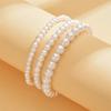 White Beads Simulated Pearl Anklets For Women 3pcs/Set Versatile Foot Chain Ankle Bracelet Boho Beach Jewelry Summer Accessories