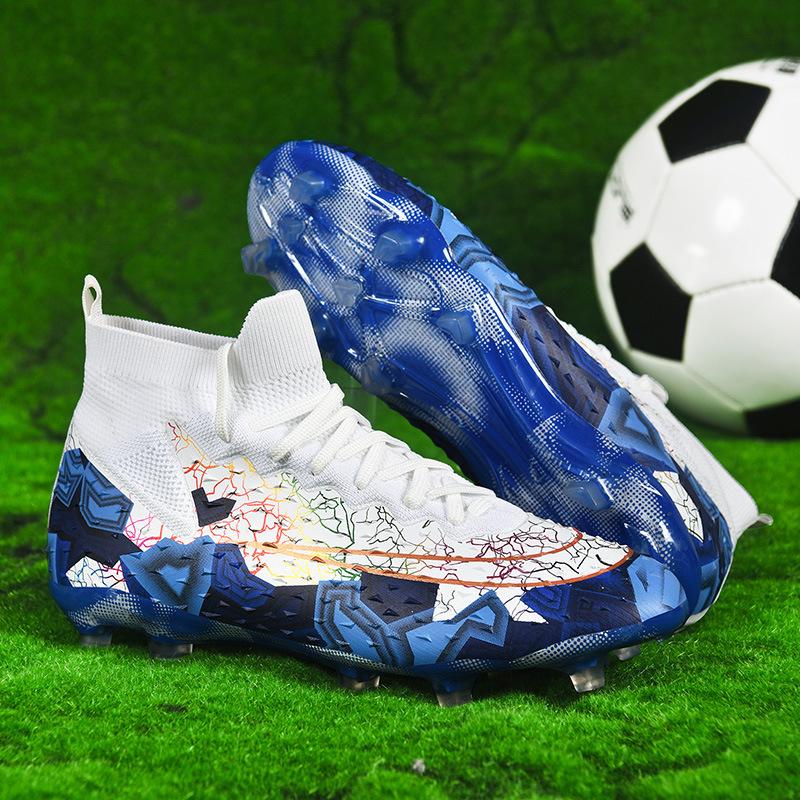 20252025 high-top football shoes male adult adolescent student children outdoor lawn game sports shoes