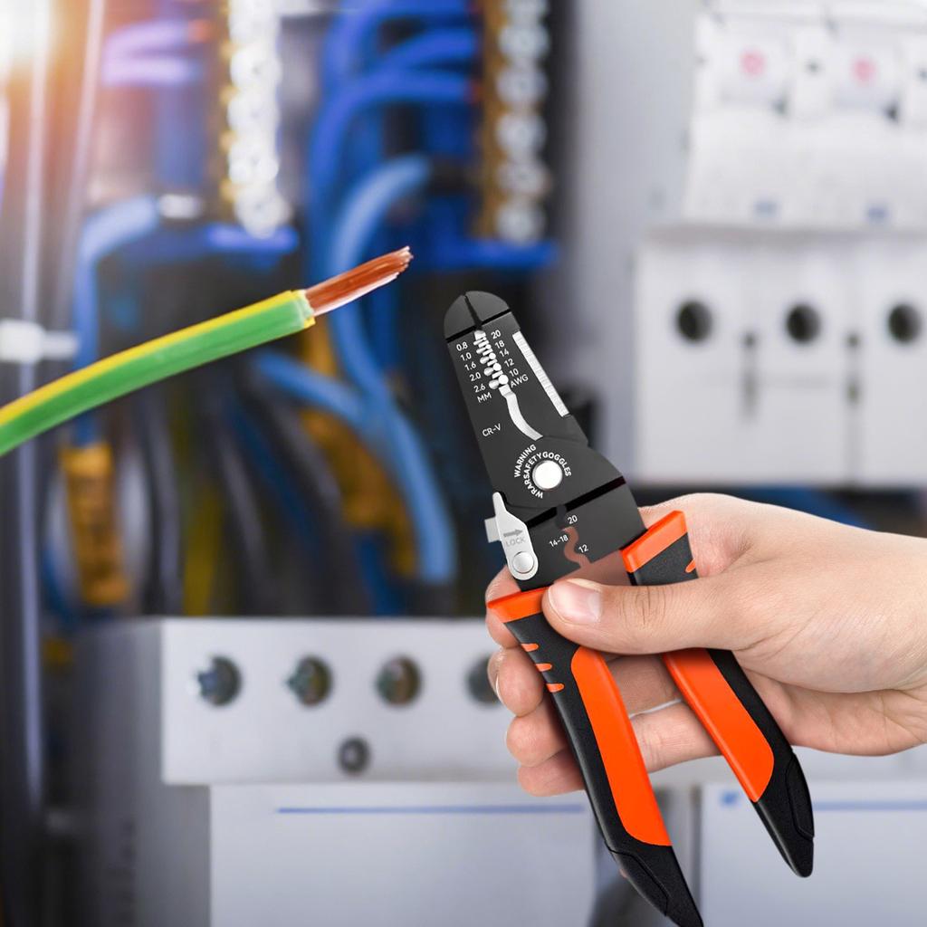 Wire Stripper, 3-rd Generation Wire Strippers Or Crimping Tool, 5-IN-1 Wire Crimper Or Cutter, 10-20 AWG Electric Wire, Multi-Function Hand Tools