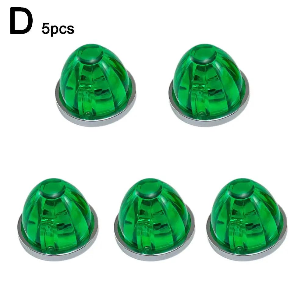 5pcs Watermelon Side Marking Lamp Waterproof Multi DIY Easy Heavy Vehicle Duty Color Install Lens E0R3