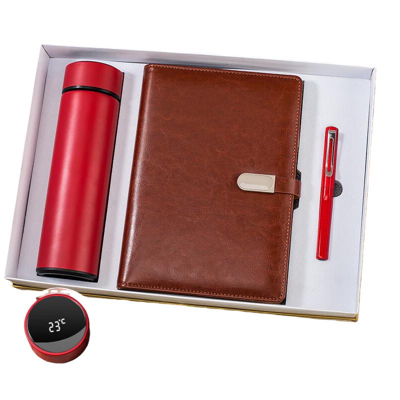 ZhiMei Global Executive Gift Set: A5 Notebook, Pen & Temperature Control Mug