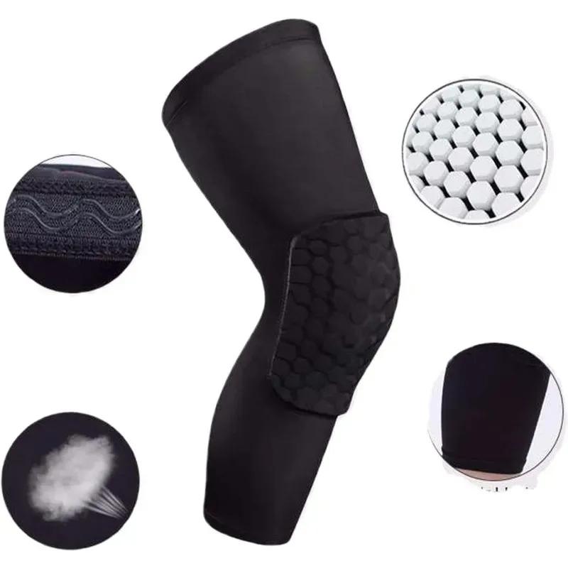 1PC Compression Knee Brace Breathable Knee Pad Basketball Running Volleyball Sport Safety Gym Training Knee Support Protector