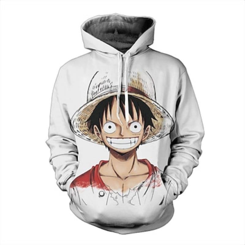 

Один кусок фильма: Красная обезьяна D. Толстовка с капюшоном Luffy Cartoon Manga Anime 3D с рисунком на переднем кармане для пар, мужчин, женщин, взрослых, 3D-принт 6XL