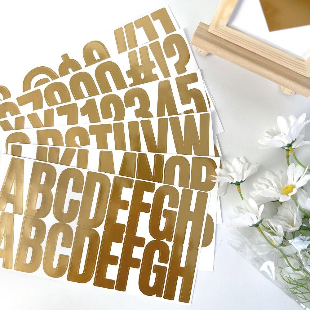 6 Sheets 100pcs Label Stickers Waterproof Decor Sticker New Letter Numbers Stickers