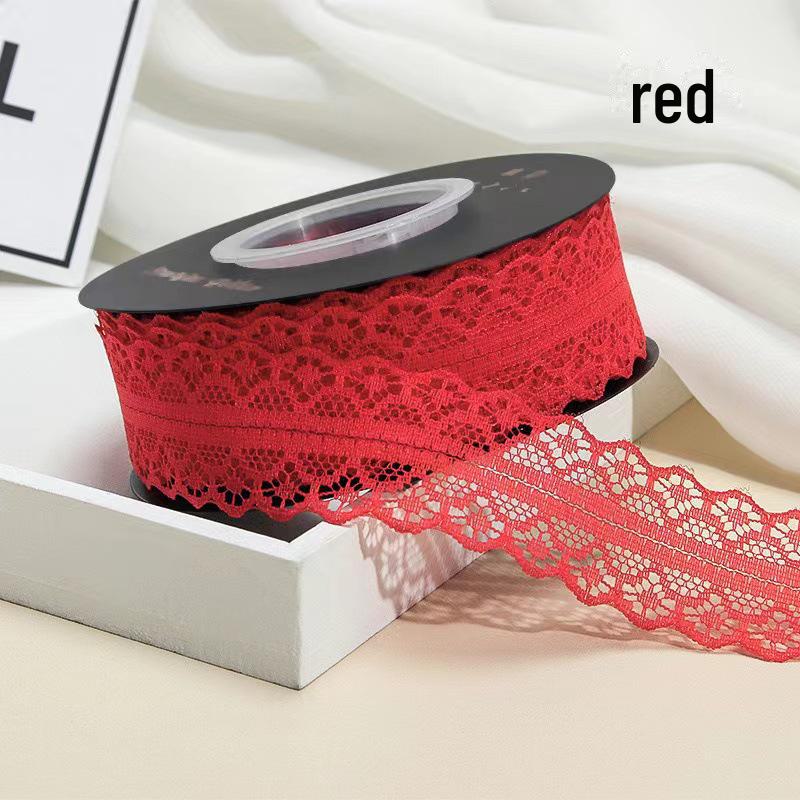 "50-Yard 3cm Hollow Lace Satin Ribbon for Cakes & Bouquets"