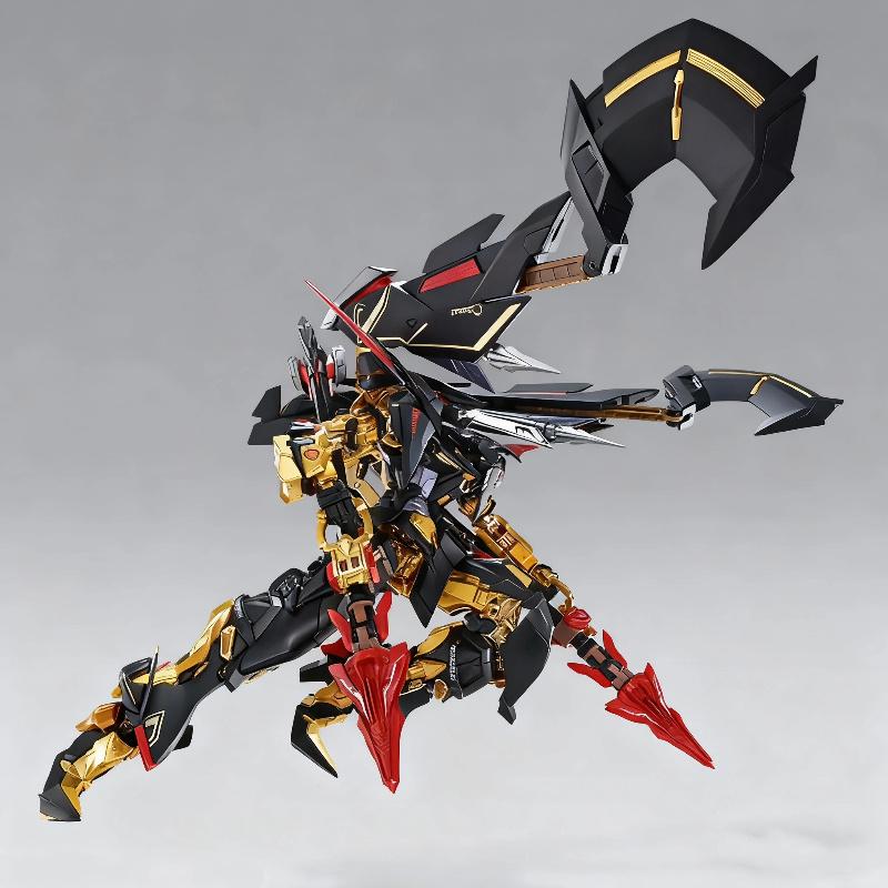 HG 1/144 Astray Gold Frame Kit di Montaggio Modello Action Figure Con Set di Armi Flight Pack Ornamento da Scrivania Regalo Collezione Giocattoli