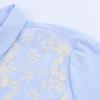 Jnleaog Autumn New Women's Clothing Fashion Style French Minority Design Embroider Short Shirt 3564074