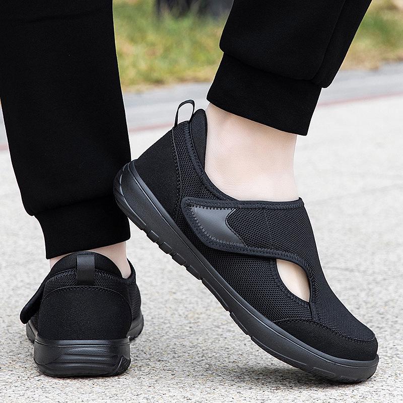 Elderly Lightweight Velcro Summer Mesh Shoes for Walking and Rehabilitation