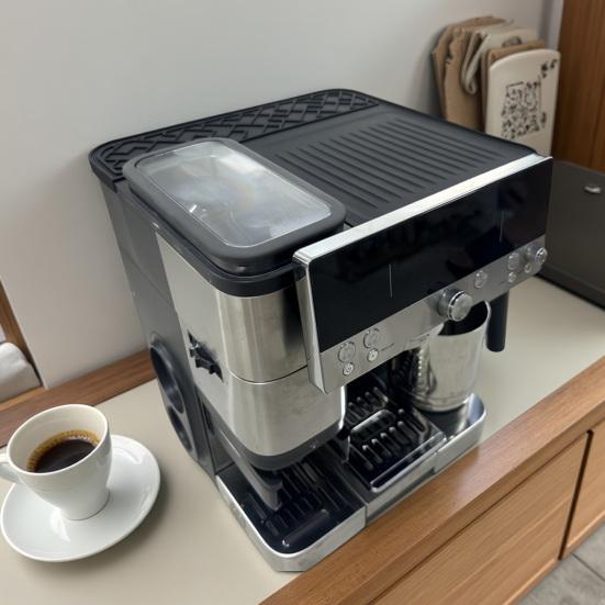 Silicone Coffee Machine Cover Pad for Ninja Luxe ES601 Anti-Scratch Protective Pad Food-Grade Heat Resistant Coffee Station Organizer