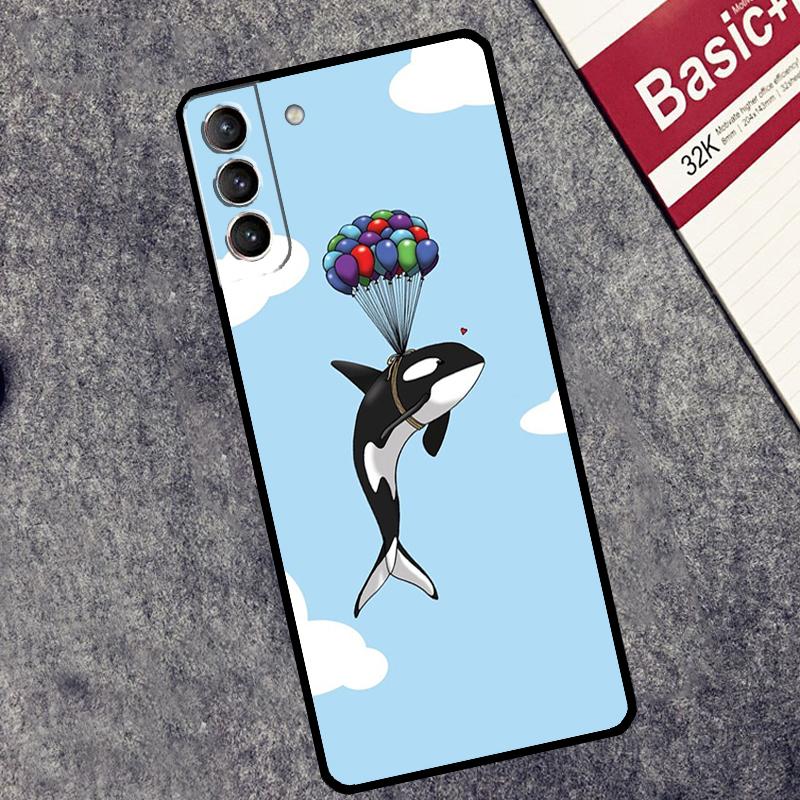 Orcas Killer Whales Case For Samsung Galaxy S24 S22 S23 Ultra Note 20 S9 S10 Note 10 Plus S20 FE S21 FE Cover