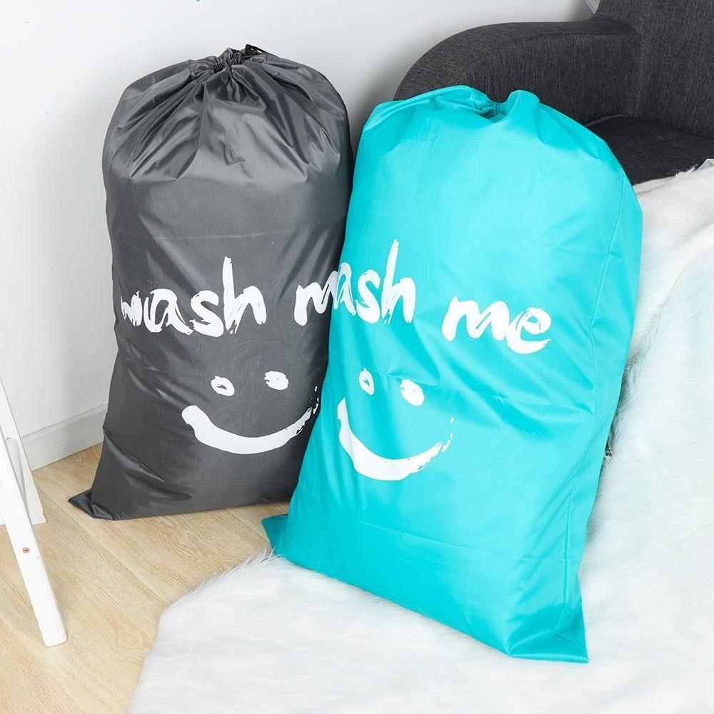 Nylon Wäschebeutel Wash Me Reise-Aufbewahrungstasche Maschinenwaschbar Schmutzwäsche-Organizer Zugbandbeutel zum Waschen