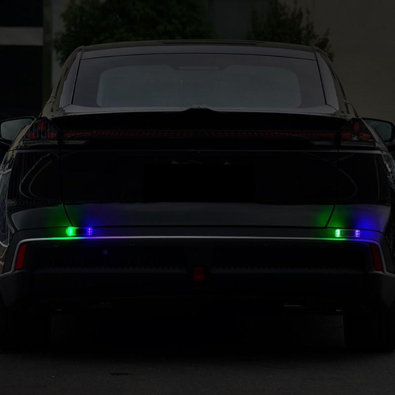 LED Solar Power Car Warning Light Anti Theft Caution Lamp Enhanced Visibility Bike Light Simple Installation for