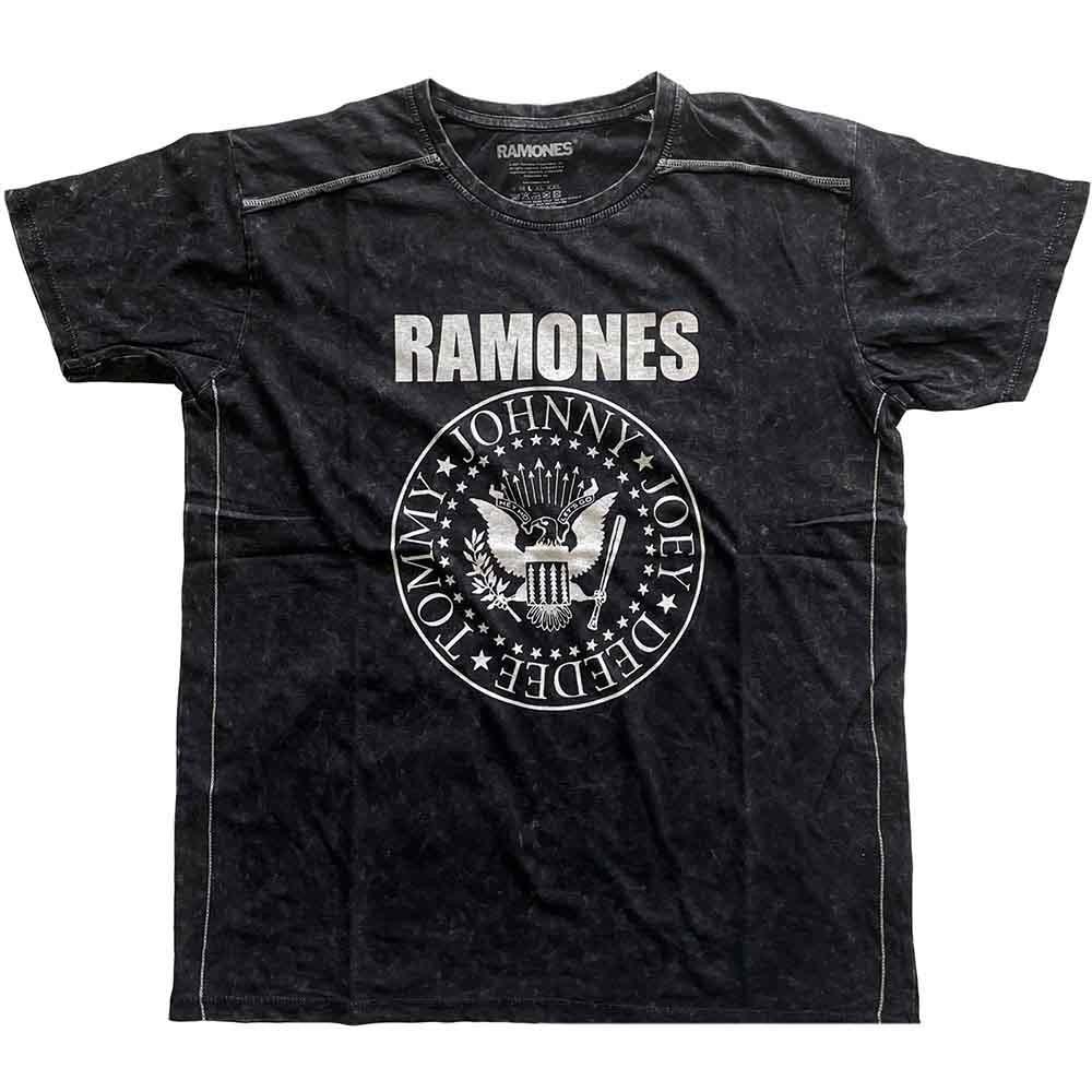 Ramones Presidential Seal Black Licensed T-Shirt Mens- S