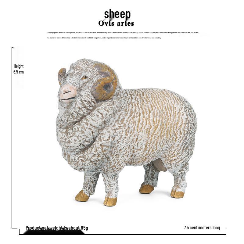 Children s Wild Animal Figurines: Goat, Sheep, Alpaca, Lamb Toy Set
