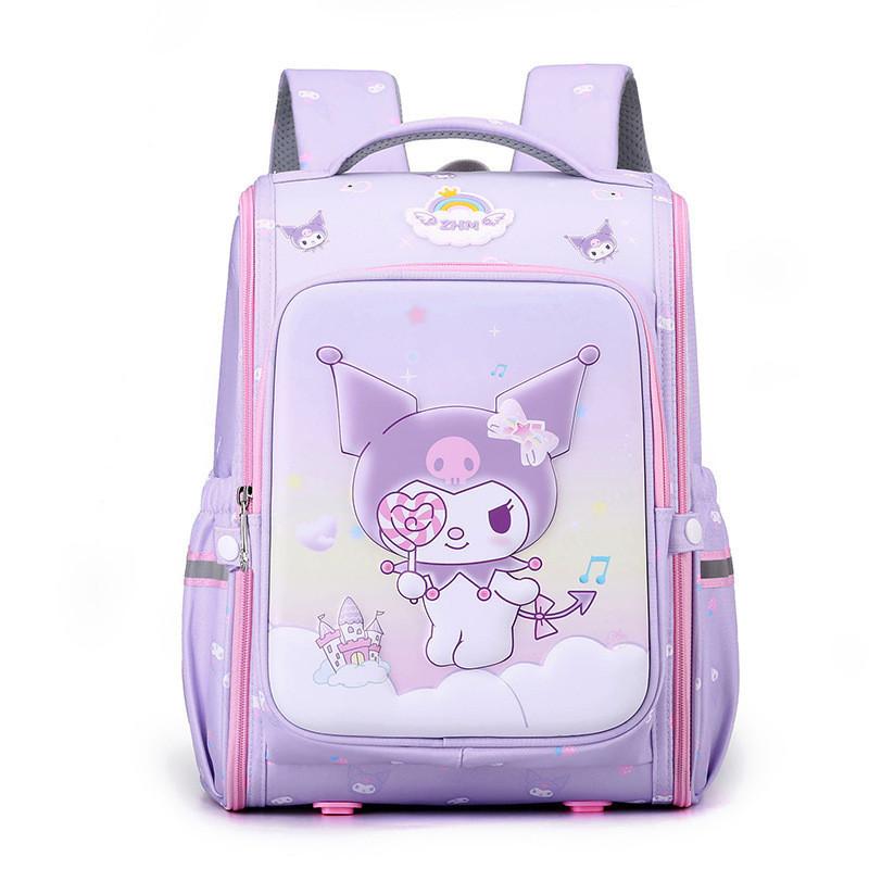 Adorable Cartoon Kids School Backpack Spacious Oxford Fabric Lightweight Ergonomic