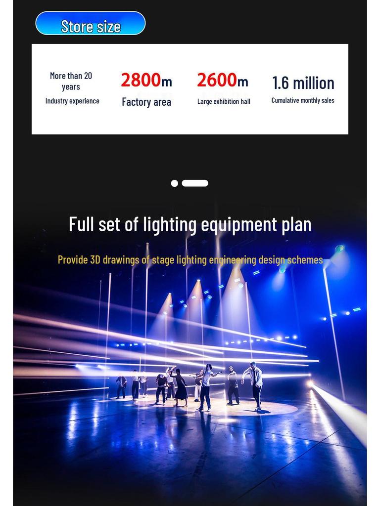 LED Dual-Eye Retro Splicing Matrix Stage Light for Live Theater and Colorful Running Horse Effects
