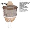 Adjustable Beekeeping Hat with Veil, Straps Wide Brim Full Mesh Visor Apiary And Veil Protection Bee for Face Neck Protection, Comfortable Fit