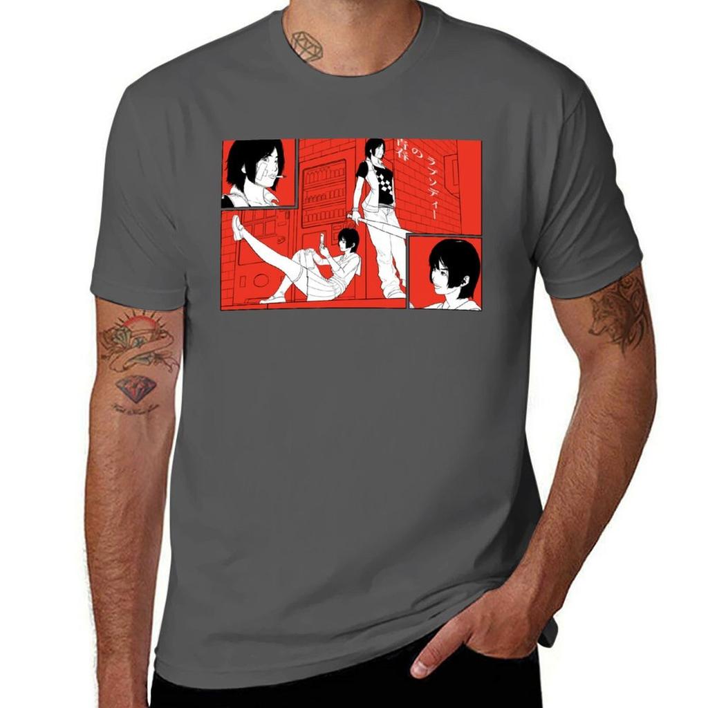 Hkago  Seishun TShirt Big and Tall Crew Neck Tee TShirt
