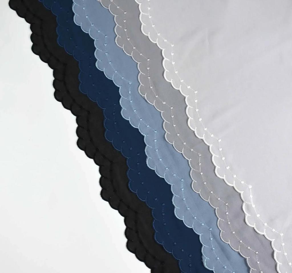 Premium Embroidered Chiffon Hijab Scarf Veil Chiffon Shawl For Women Muslim Hijabs Hair Turbans For Women Foulard Femme Hijab