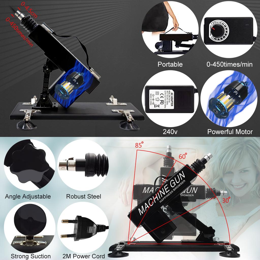 Sexules Toys Dildo Anal Plug Female Masturbator Male Vibrator Pumping Gun Automatic Sex Toys Machine for Adults Men Women Vagina