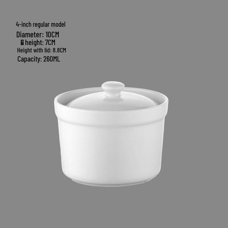 Ruhan Ceramic Double Boiler Stew Pot