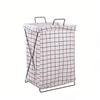 Foldable Fabric Laundry Hamper with Iron Frame