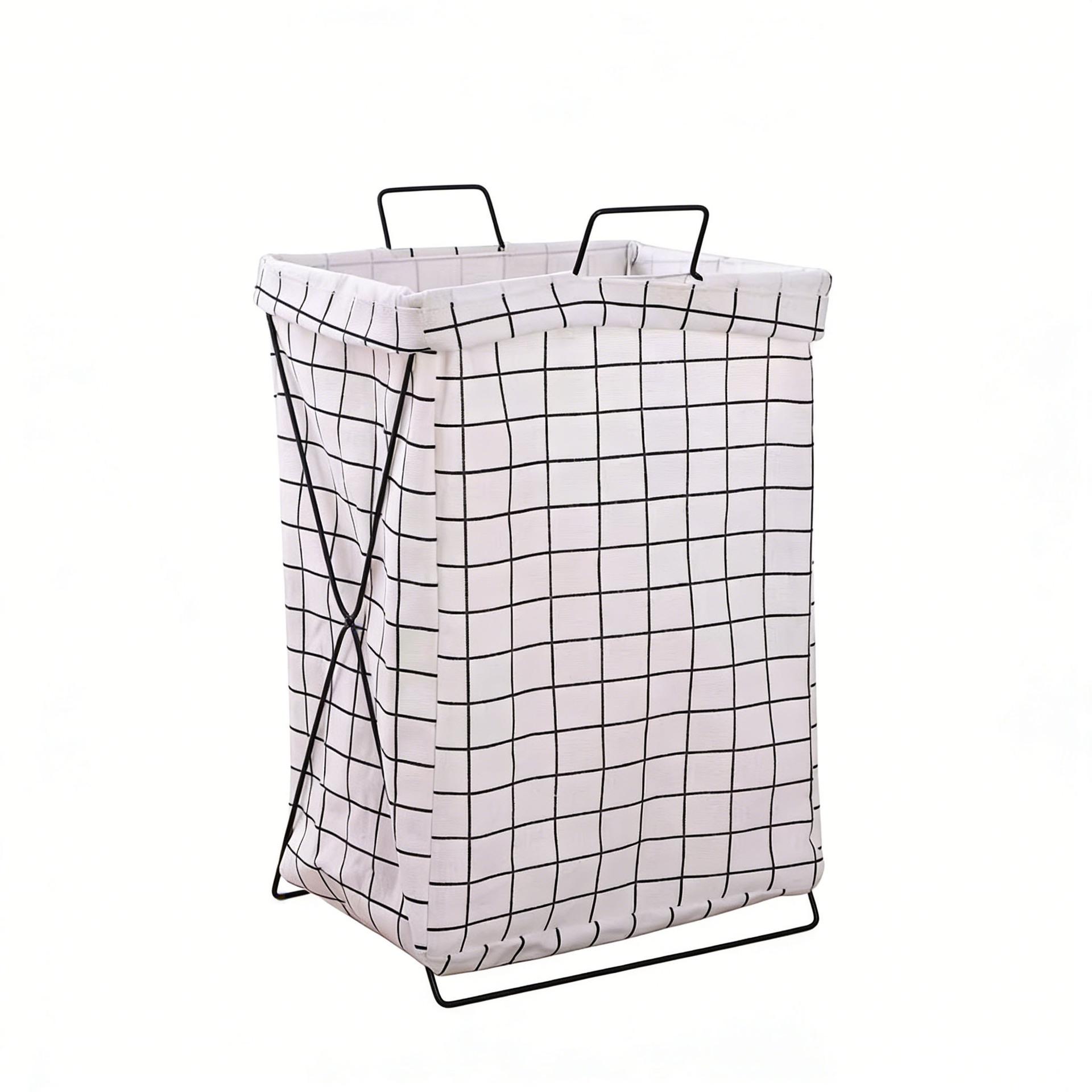 

Foldable Fabric Laundry Hamper with Iron Frame 32*22*48 Small [Iron Frame Storage]