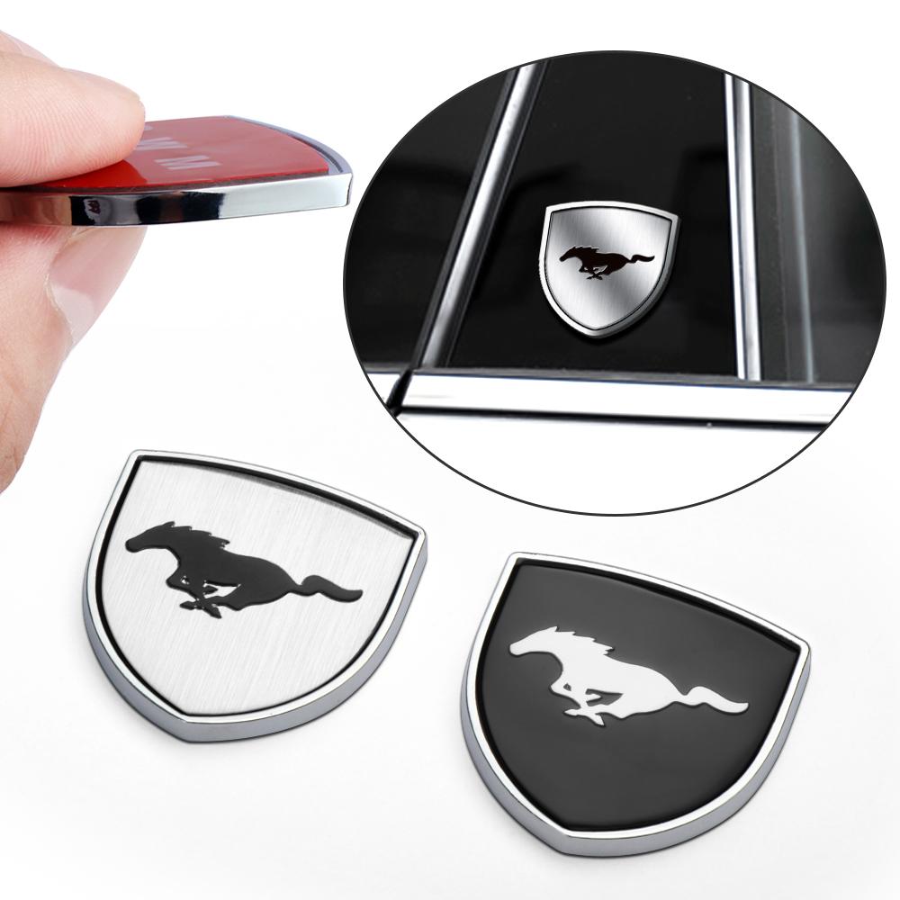 Metal Car Styling Body Trunk Shield Badge Sticker Decor Auto Accessories For Ford Focus Fiesta Ranger Mondeo Mustang Kuga Smax