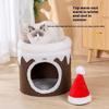 Cat Scratcher Santa Claus Cat Tree with Integrated Jumping Platform Nest Scratch Board Factory Direct Toy Supplies for Cats