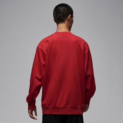 Jordan Sport Sweatshirts Men's Gym Red Crew Neck Moderate Regular