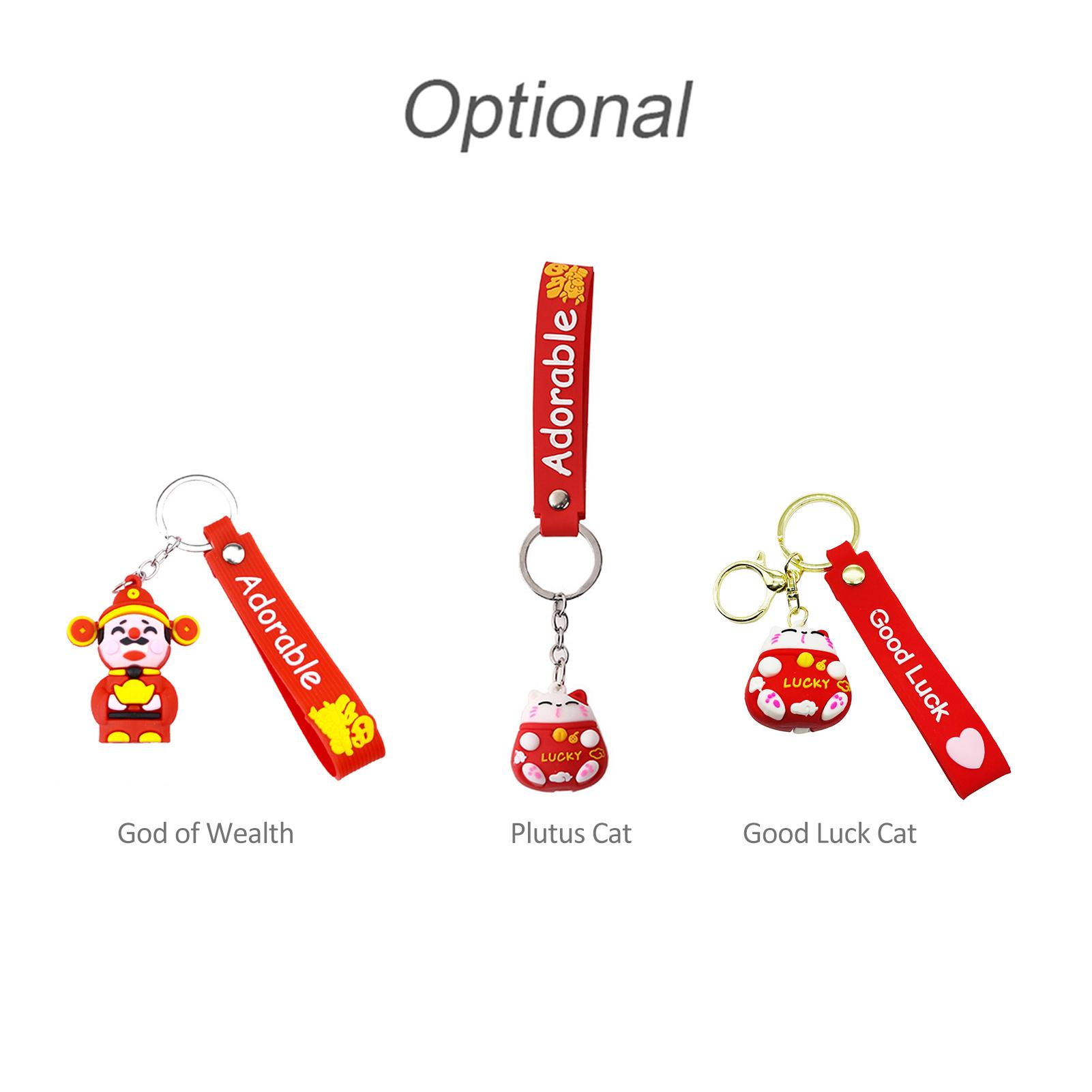 

Adorable Key Chain Plutus Cat Cartoon Pattern Cat Key Cute Portable Hanging Decoration