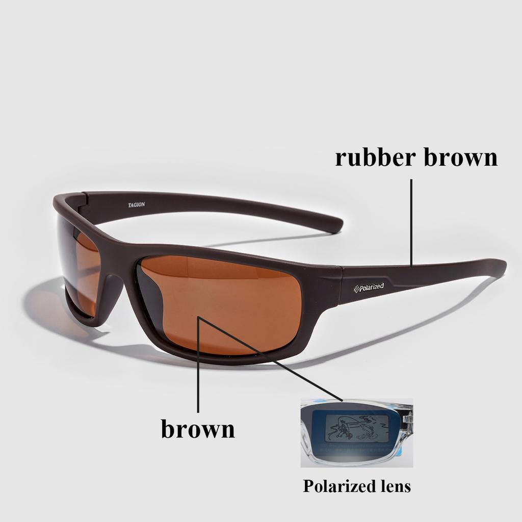 Ruiao Polarized Sunglasses anti glare Men Sport Hipster women Glasses UV400 Hiking cycling Wrap outdoor bike Sunshades fishing