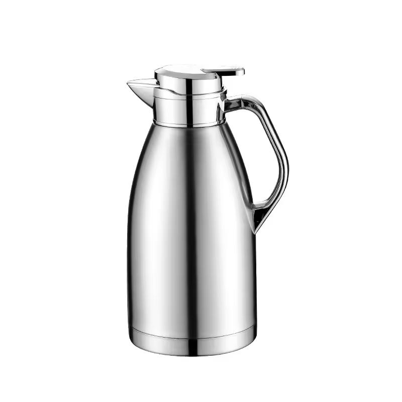 304 Large Capacity Thermal Insulation Double-layer Stainless Steel Vacuum Coffee Pot with Tea Water Separation
