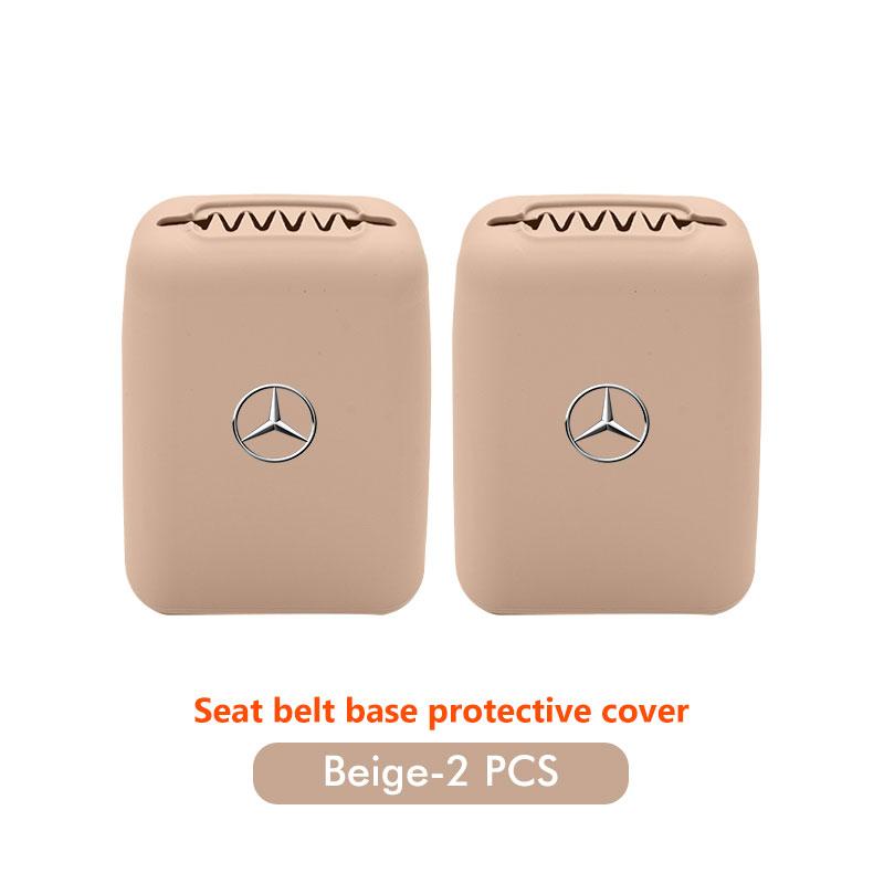 2pcs Silicone Car Seat Safety Belt Protection Buckle Clip Cover For Mercedes Benz AMG A C E S G Class W201 W210 W108 W204 W205