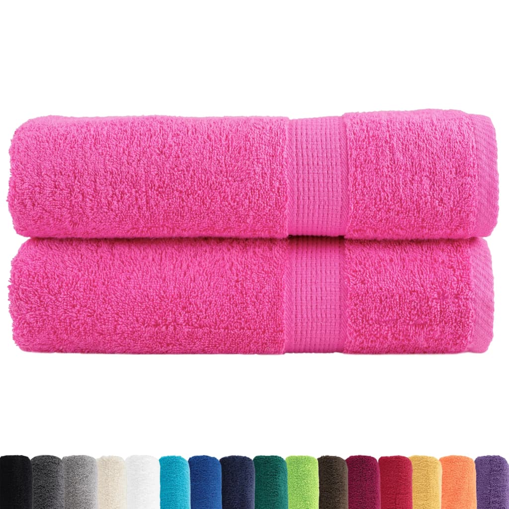 Premium Towels SOLUND 2 pcs Pink 50 x 100 cm 600 g m²