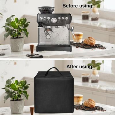 Coffee Maker Dust Cover Waterproof Coffee Maker Protective Cover With Top Handle UV-Resistant Nylon Protector For Hotel
