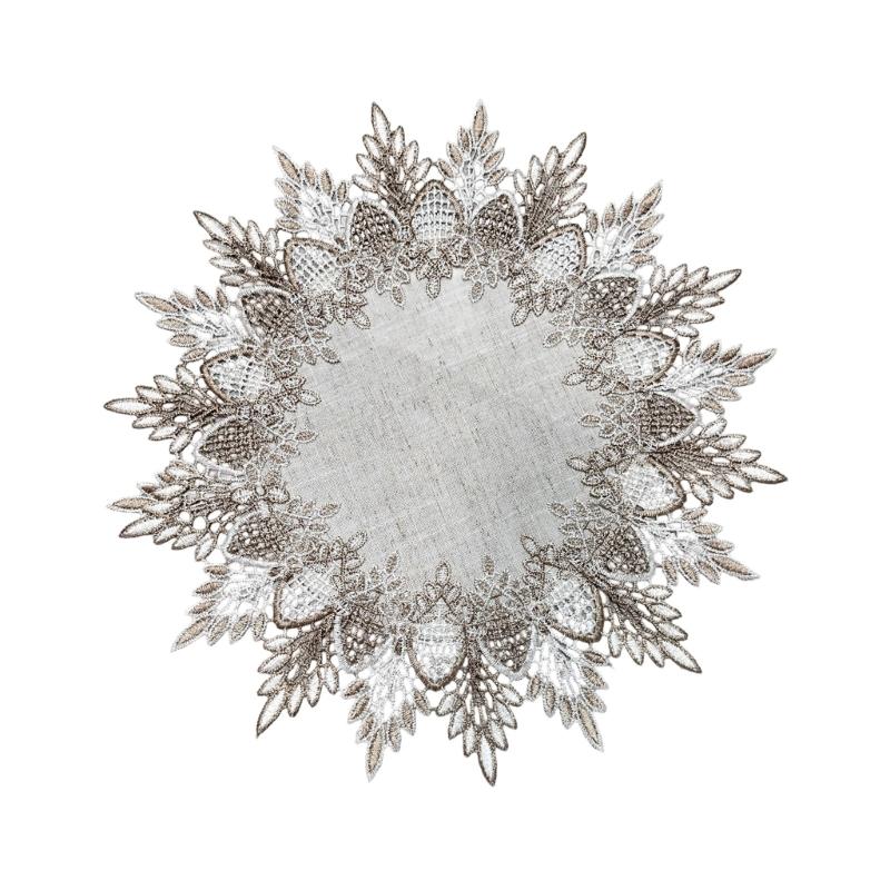 

Stylish Lace Tablecloth With Spill Resistant Materials for Coffee Tables Desks Home Decoration 1