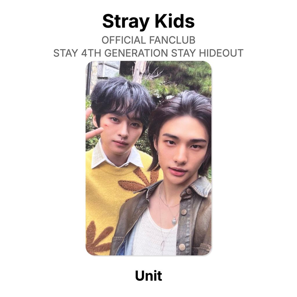 Stray Kids RESMİ FANCLUB STAY 4. NESİL STAY HIDEOUT Resmi Fotoğraf Kartı