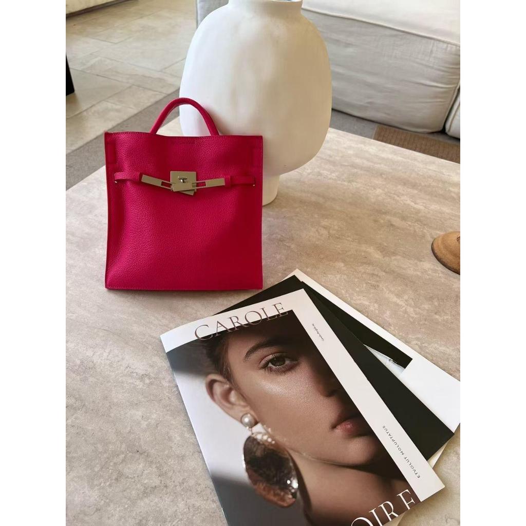2026 New First-layer Cowhide Bucket Bag Women's Versatile Niche Medieval  Bag Exquisite Hand Carry Messenger Small Tote Bag