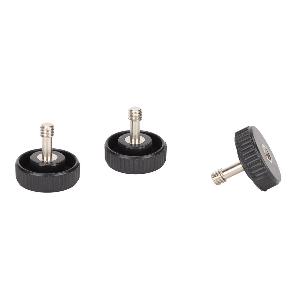 3PCS 1 4in Male Female Socket Screw Adapter Thumb Knob Quick Release for Camera Flash Bracket