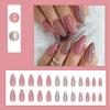 Gloss & Go 24 Reusable Artificial Fake Nail Set| Dark Peach Color| Lightweight & Long Lasting| Easy To Use| Quick Fix For Festivals & Special Occa