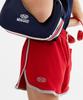 Minasu Color Combination Solid Line Short Pants_Red