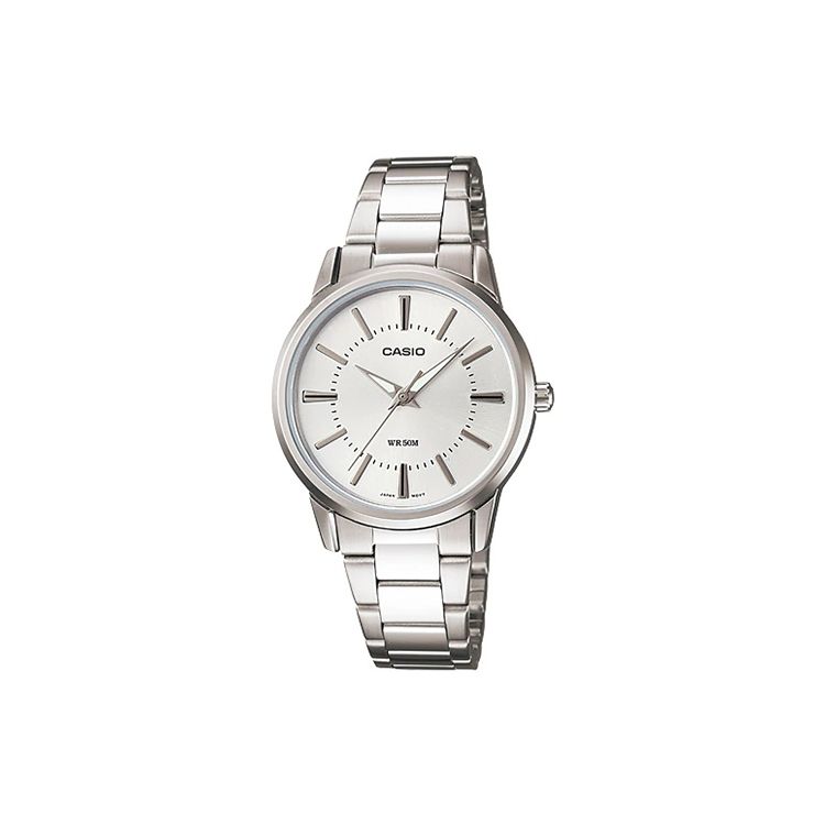 

Casio Standard Series Waterproof Business Watch 50M Water Resistant Quartz Movement Stainless Steel Band Women watches White LTP-1303D-7A Regular Watch Box,Silver Dial